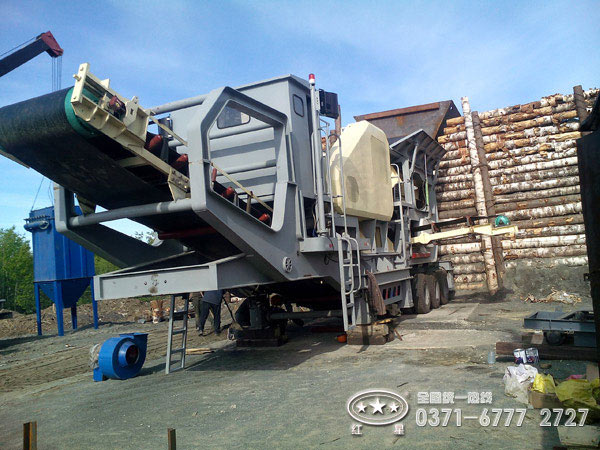 建筑垃圾車載移動破碎機