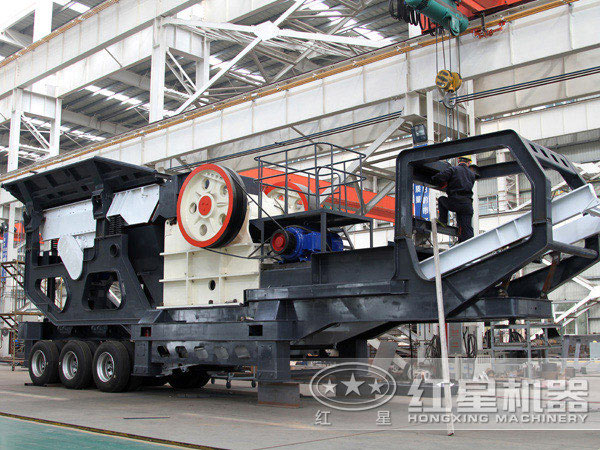 車載式小型鵝卵石顎式破碎機(jī)