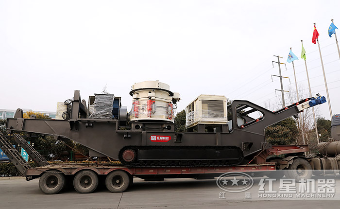 圓錐式中小型建筑垃圾粉碎機發(fā)貨中