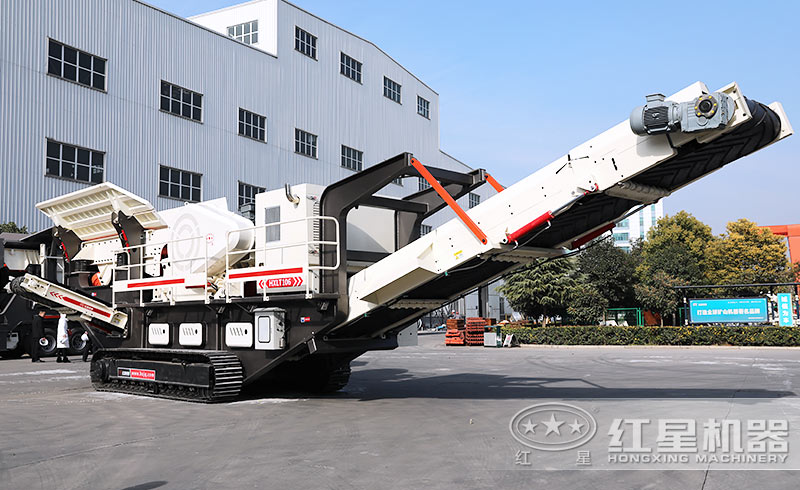 建筑垃圾“變身”環(huán)保磚，小型車載式碎石機功不可沒