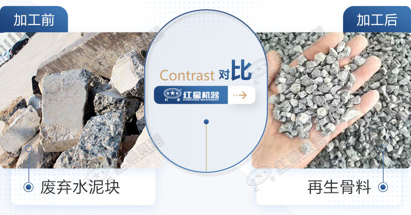 廢棄的水泥塊粉碎后能再用嗎？使用哪種粉碎設備比較好