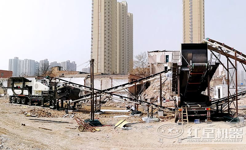 建筑垃圾資源回收現(xiàn)場