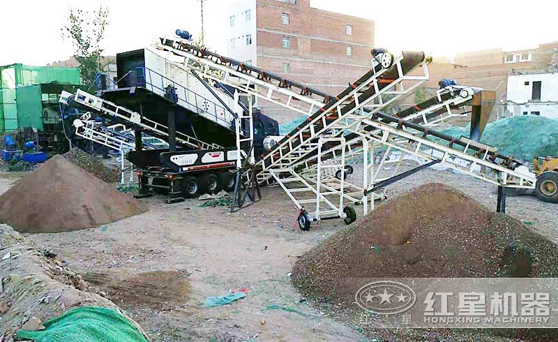 西安建筑垃圾處理現(xiàn)場