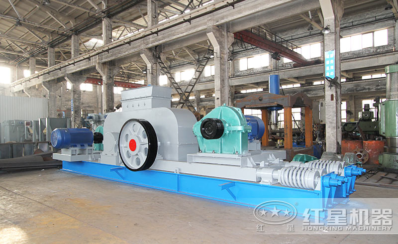 每小時5-110噸對輥制砂機（出料2-10公分）報價、現(xiàn)場視頻及廠家