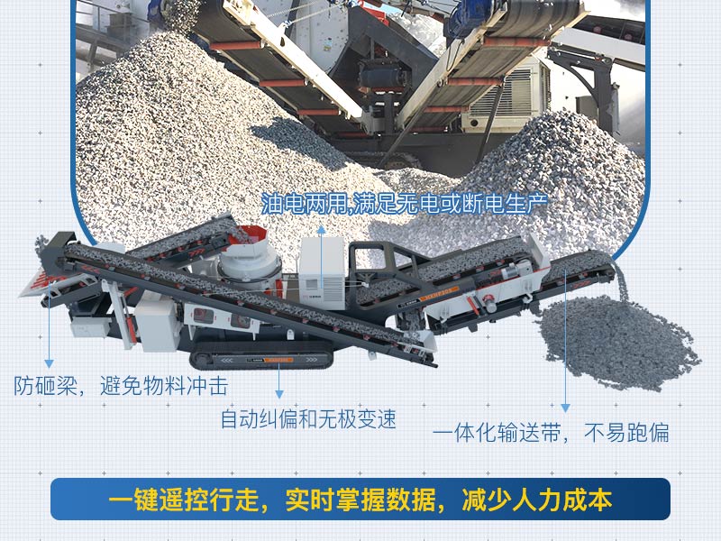 移動(dòng)式破碎機(jī)優(yōu)勢(shì)眾多，更智能