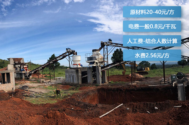 制砂機(jī)生產(chǎn)一方沙子成本是多少？制砂機(jī)每小時(shí)能產(chǎn)多少方？