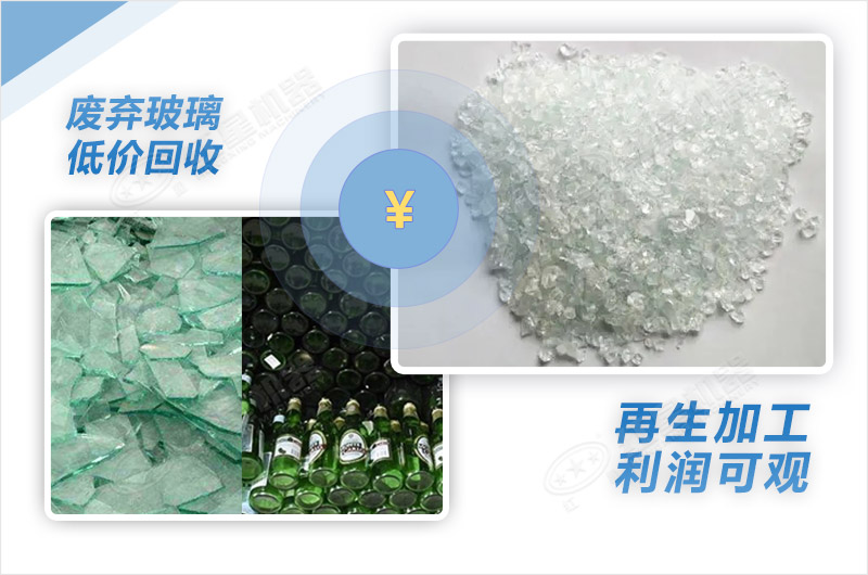 玻璃破碎機(jī)設(shè)備多少錢一套？圖片及視頻大全