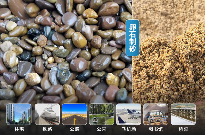 卵石制砂機設(shè)備有哪些？卵石制砂一噸多少成本錢？