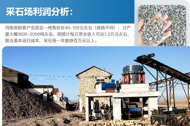 采石場利潤高嗎？采石場設(shè)備設(shè)施包括些什么？
