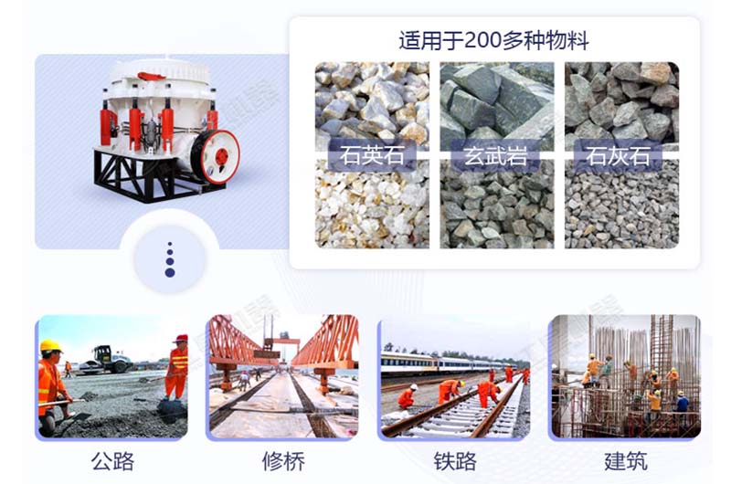 圓錐式碎石機(jī)的應(yīng)用